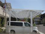 高さH2600で大きめの車1BOXでも余裕があります。